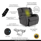 Poltrona Do Papai Sala De Cinema Reclinável Kylie Power Touch