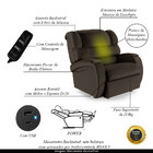 Poltrona Do Papai Sala De Cinema Reclinável Kylie Power Touch