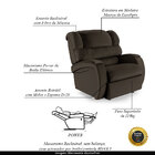 Poltrona Do Papai Sala De Cinema Reclinável Kylie Power Touch