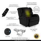 Poltrona Do Papai Sala De Cinema Reclinável Kylie Power Touch