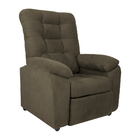 Poltrona Do Papai Space 88cm Reclinável Manual Suede Capuccin