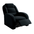 Poltrona Do Papai Zack 80cm Reclinável Manual Veludo Preto -