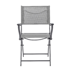 Poltrona Dob Aço EMYS Cinza Naterial