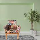 Poltrona Drake Pés Palito Estampa Bebidas Bnn Decor