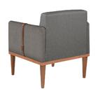 Poltrona Duali Em Linho Agarb Decor Linho Cinza