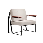 Poltrona Dubai Veludo Com Cinto Bm Tubulares Branco