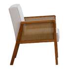 Poltrona Dunas Algodão Bege E Amêndoa