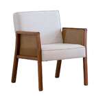 Poltrona Dunas Algodão Bege E Amêndoa