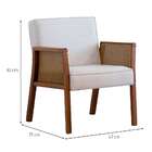 Poltrona Dunas Algodão Bege E Amêndoa