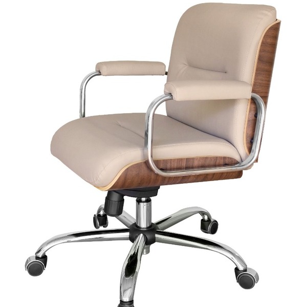 Poltrona Eames Diretor Linha Capa Em Madeira Marrom