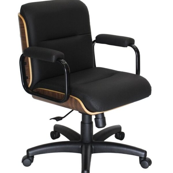 Poltrona Eames Diretor Linha Capa Em Madeira Preto