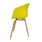POLTRONA EAMES PARIS AMARELA COM CINZA