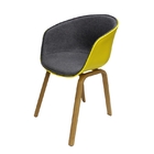 POLTRONA EAMES PARIS AMARELA COM CINZA