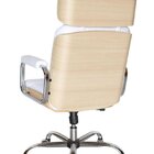 Poltrona Eames Presidente Linha Capa Em Madeira Branco