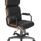 Poltrona Eames Presidente Linha Capa Em Madeira Preto