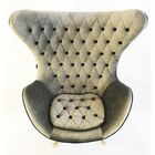 Poltrona Egg Capitonê Tecido Veludo - Poltronas Do Sul