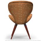 Poltrona Egg Colmeia Marrom E Laranja Cadeira Decorativa Com