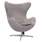 Poltrona Egg Sued - Cinza