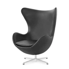 Poltrona Egg Tecido Sintético - Cinza