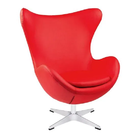 Poltrona Egg Tecido Sintético - Vermelho