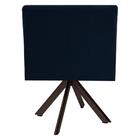 Poltrona Eiffel Chocolate Angel Veludo Azul