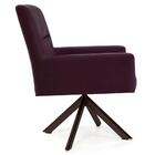 Poltrona Eiffel Chocolate Angel Veludo Uva