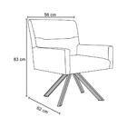 Poltrona Eiffel Chocolate Angel Veludo Uva