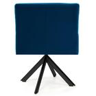 Poltrona Eiffel Preto Angel Veludo Azul