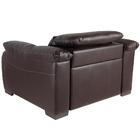 Poltrona Elétrica Couro Legítimo Marrom