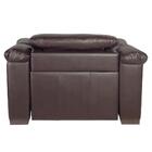 Poltrona Elétrica Couro Legítimo Marrom