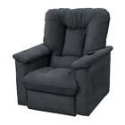 Poltrona Elétrica Reclinável Império Veludo Cinza