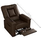 Poltrona Elétrica Reclinável Jerry Sintetico Marrom