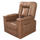 Poltrona Elétrica Reclinável Jerry Sintetico Whisky