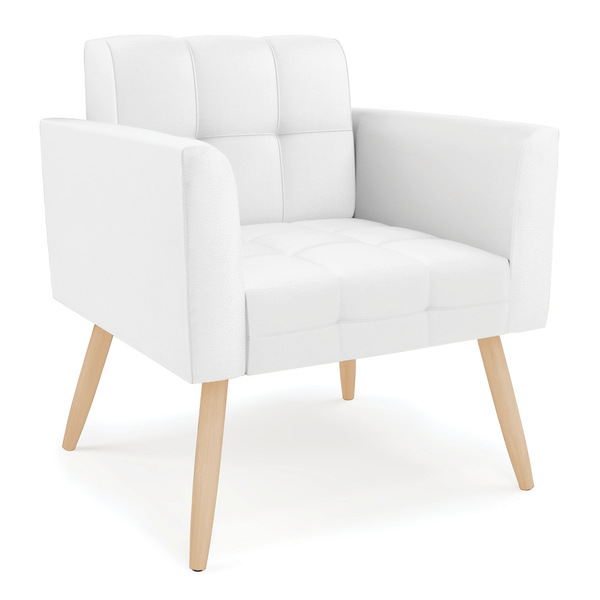 Poltrona Elisa Corino Pés Palito Natural D03 - D'rossi - Bran