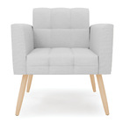 Poltrona Elisa Linho Pés Palito Natural D03 - D'rossi - A05 C