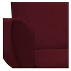 Poltrona Elisa Pés Palito Mel Suede Bordô - Amarena Móveis