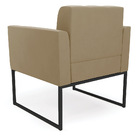 Poltrona Elisa Suede Base Metálica Industrial Preto D03 - D'r