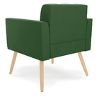 Poltrona Elisa Suede Pés Palito Natural D03 - D'rossi - Verde