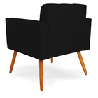 Poltrona Elisa Veludo Luxo Pés Palito Castanho - D'rossi - A1