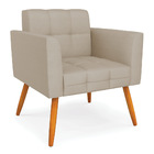 Poltrona Elisa Veludo Luxo Pés Palito Castanho - D'rossi - A1