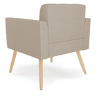 Poltrona Elisa Veludo Luxo Pés Palito Natural - D'rossi - A13