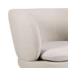 Poltrona Eliza Com Pé Estrela Bege