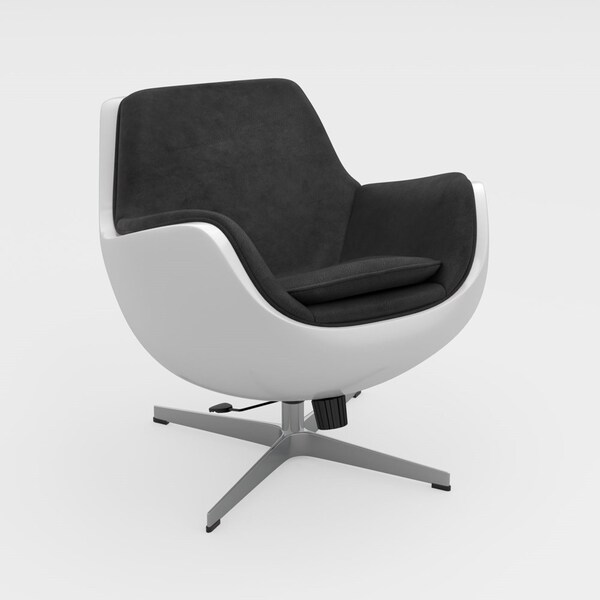 Poltrona Elizabeth De Fibra Pintura Automotiva - BRANCO