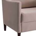 Poltrona Ellen Tecido Veludo Bege Pes Imbuia  Bege/1065/imb