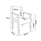 Poltrona Eloisa Suede Base De Madeira Castanho - Verde