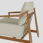 Poltrona Em Algodão Encosto Removível Vita Mel