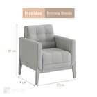 Poltrona Em Linho 418 Brooks Grafite