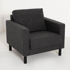 Poltrona Em Linho Antúrio Cabecasa Madeiraoriginals Cinza Esc