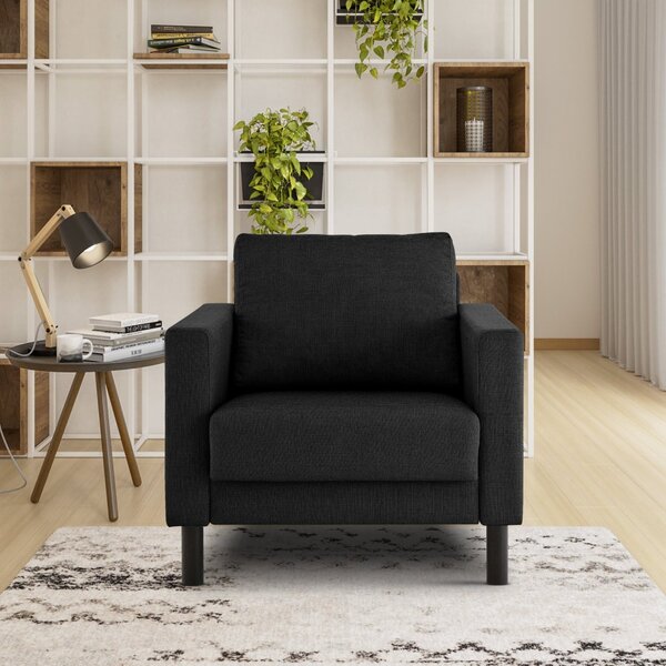 Poltrona Em Linho Antúrio Cabecasa Madeiraoriginals Cinza Esc