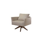 Poltrona Em Linho Helena  Bege/cru